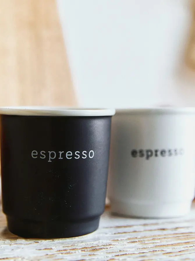 Kubek VAMOS do espresso czarny 0,1 l
