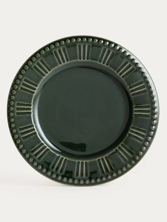 Talerz KOBBI obiadowy zielony 27 cm