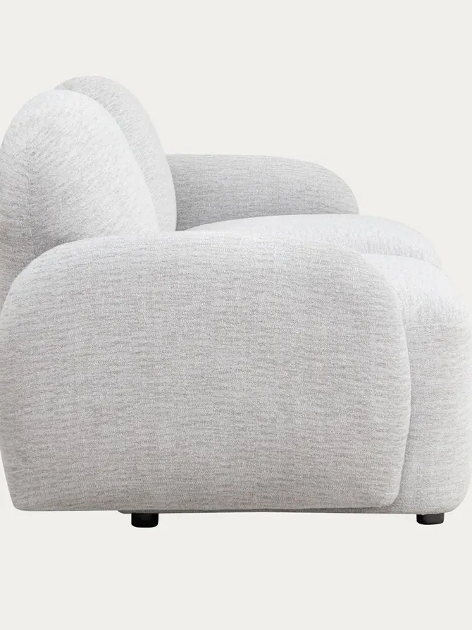 Sofa modułowa HELMI 2-osobowa szara 184x87x73 cm