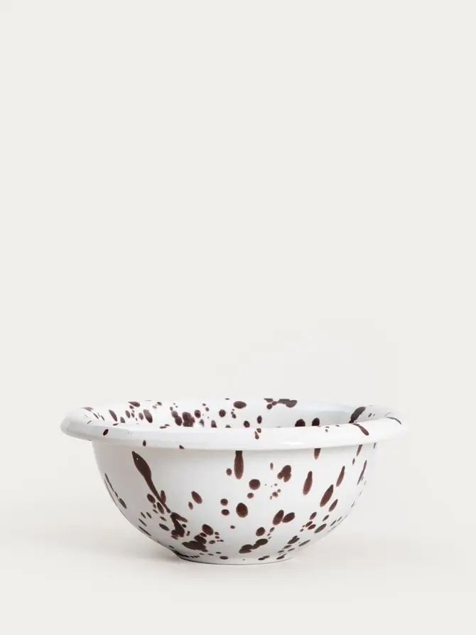 Miska WILORA nakrapiana brązowa 18x7 cm