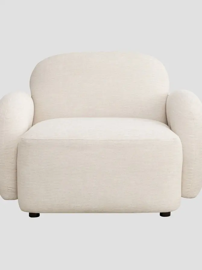 Fotel HELMI ecru 108x87x73 cm