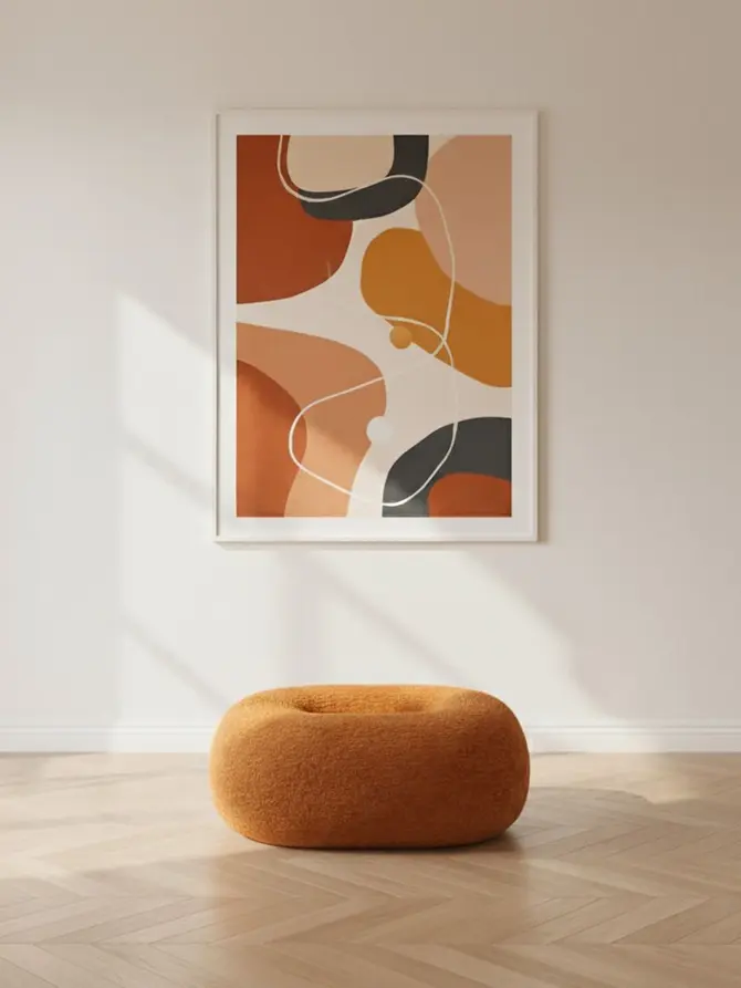 Pufa LUNCTA Musztardowa 82x52x34 cm
