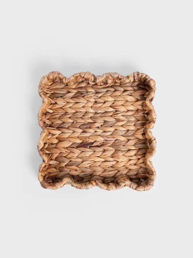 Taca dekoracyjna HYACINTH z hiacyntu wodnego 27x27x5 cm