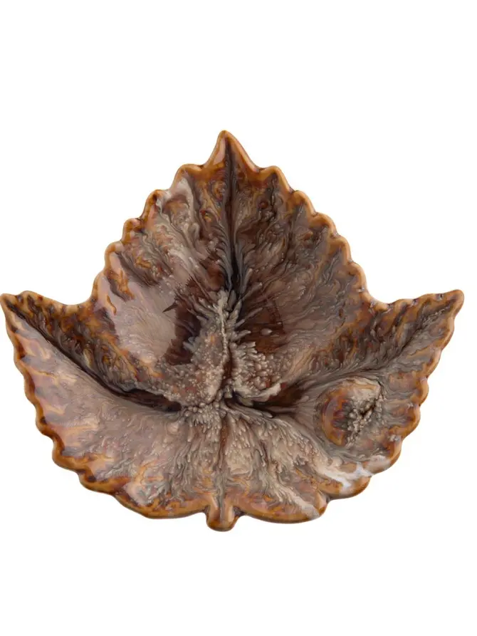 Taca dekoracyjna CRISPO liść 13x11x2 cm