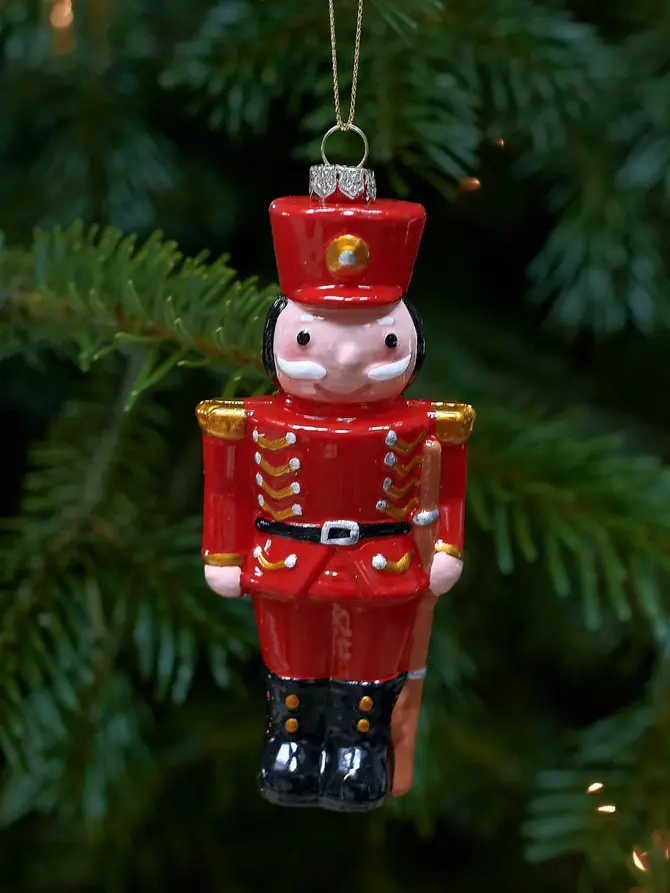 Zawieszka EVI RED dziadek do orzechów czerwony 12 cm