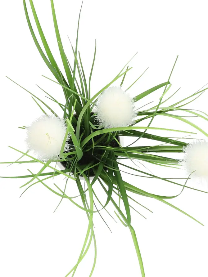 Trawa FERN sztuczna z białymi kulkami 38 cm
