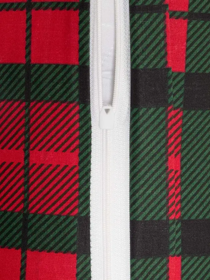 Pościel EC TARTAN bawełniana w kratę 220x200 + 2*70x80 cm