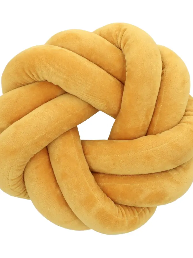 Poduszka OJEDA węzeł karmelowa 30 cm