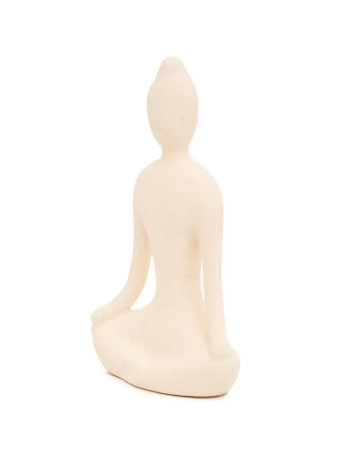 Dekoracja stojąca YOGA z piaskowym wykończeniem 12x5,5x20 cm