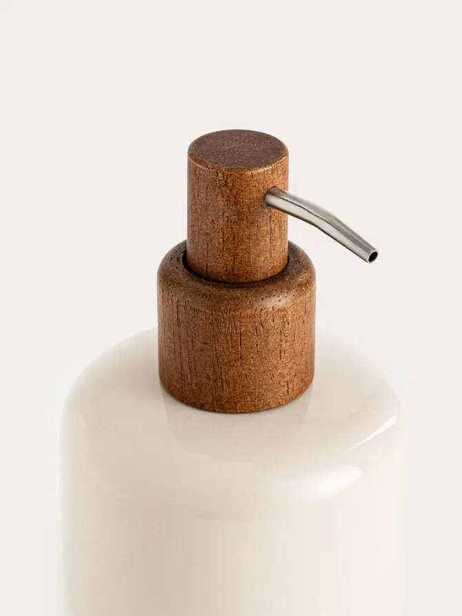 Dozownik MELKARO ceramiczny beżowy 9x15,6 cm
