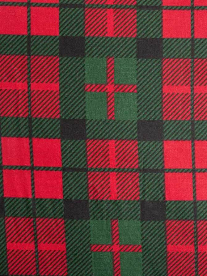 Pościel EC TARTAN bawełniana w kratę 220x200 + 2*70x80 cm