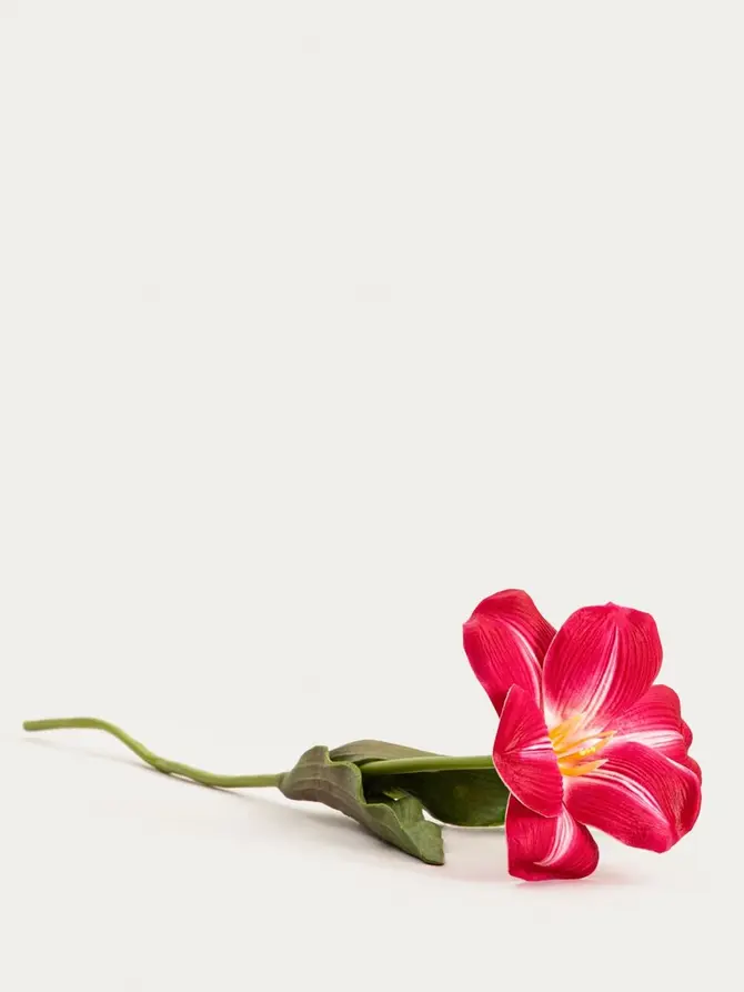 Gałązka sztuczna HUBIS hibiskus różowy 45 cm