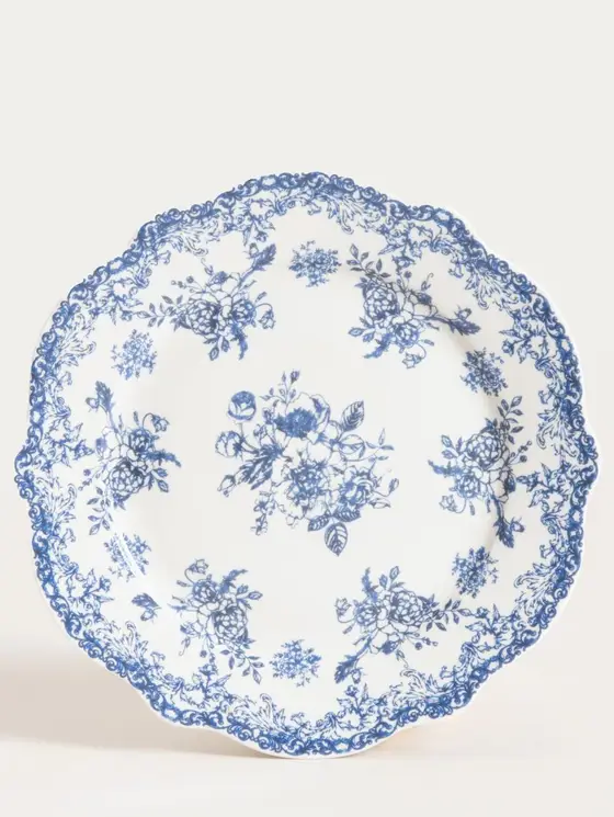 Talerz LOURRY porcelanowy deserowy granatowy 19 cm