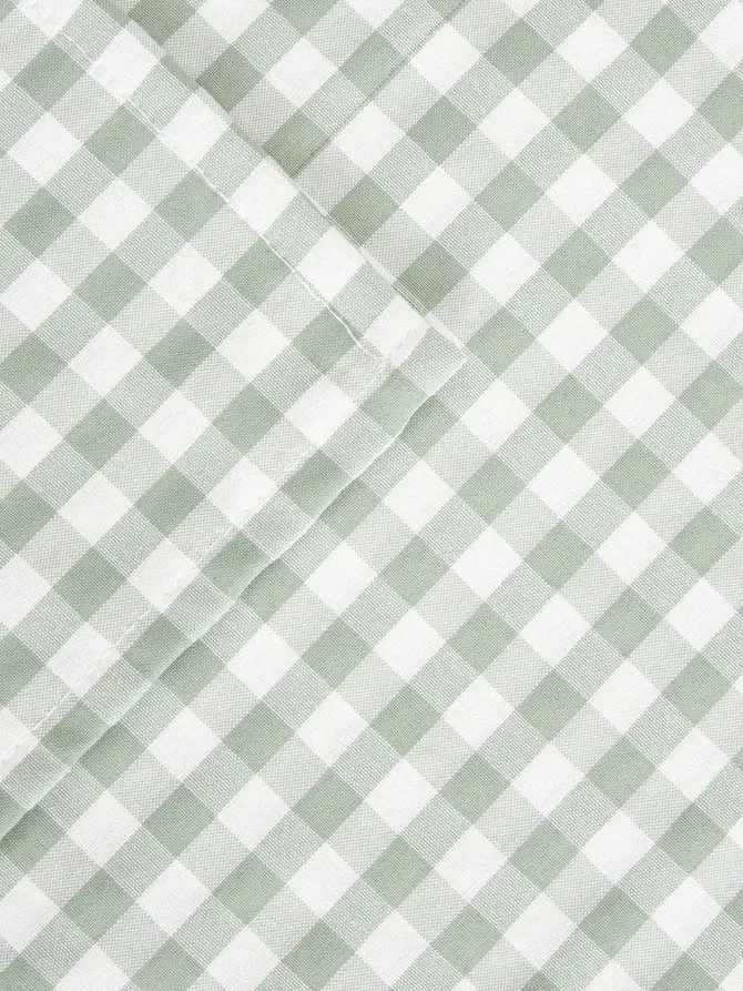 Komplet podkładek ALAMBRA pistacjowe w kratkę, zestaw 2 szt. 2*35x45cm