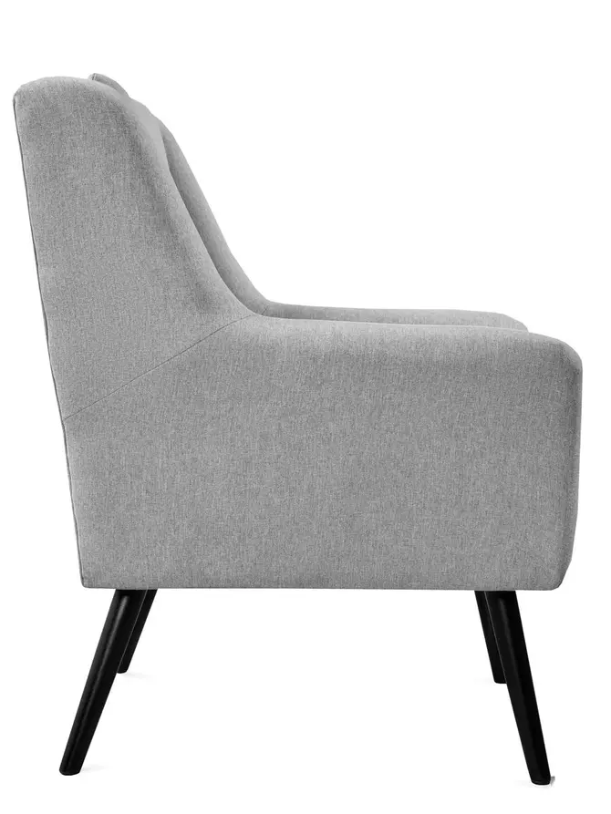 Fotel SOPHIE w tkaninie jasnoszary 76x75x93 cm
