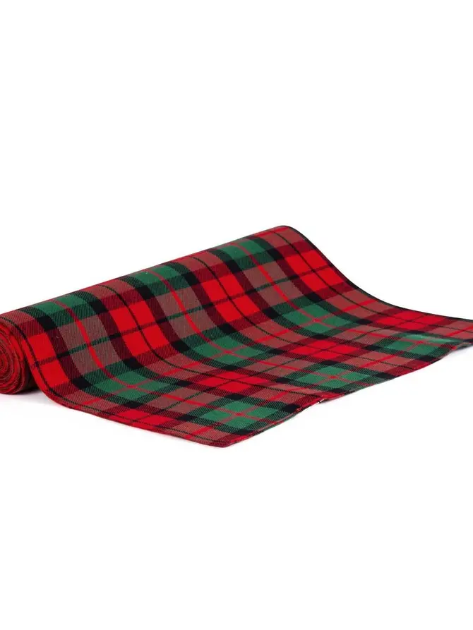 Bieżnik TARTAN w kratę 40x160 cm