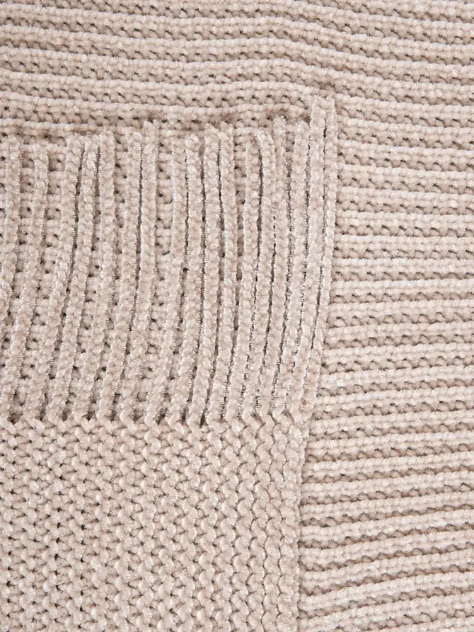 Koc CHENILLE szenilowy taupe 130x170 cm