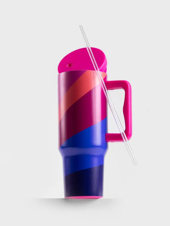 Kubek termiczny NAOKO ze słomką 1,2 l
