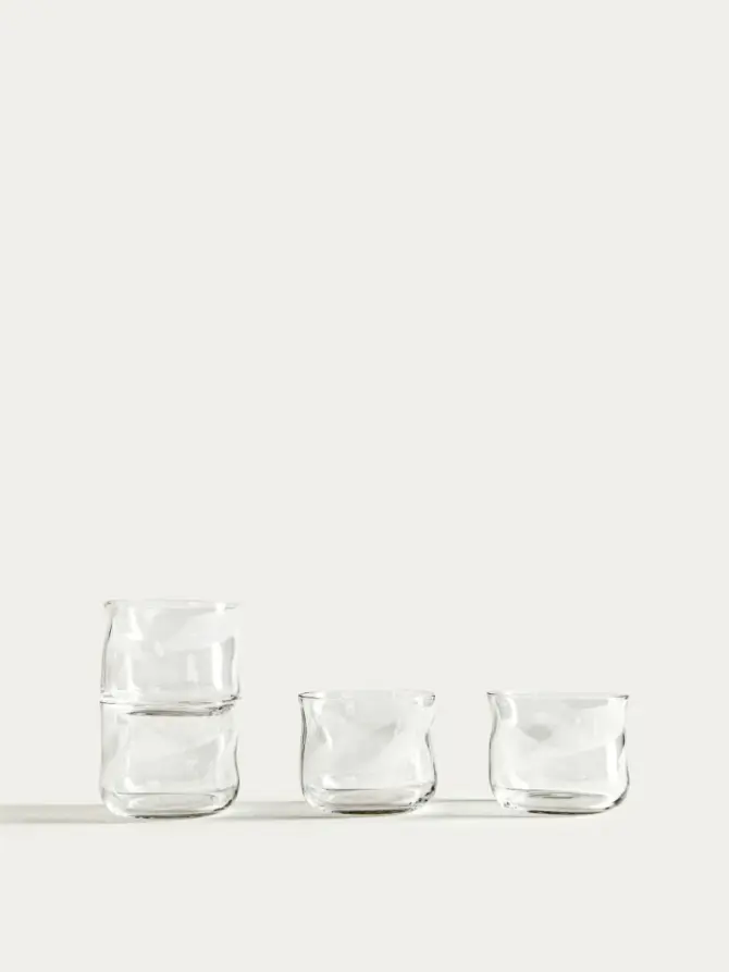 Zestaw szklanek SILENS niskich nieregularnych 4 szt. 0,2 l