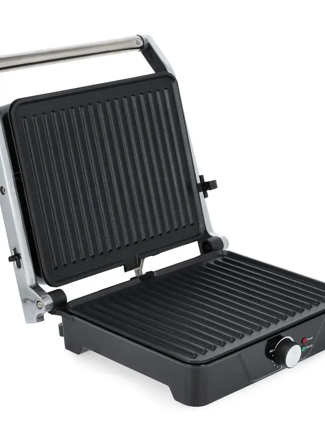 Grill elektryczny BROCK srebrny 1500 W