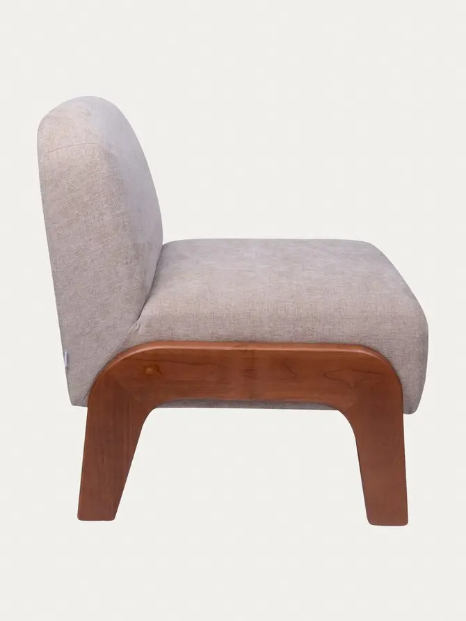 Fotel LUSENTO beżowy 66x72x72 cm
