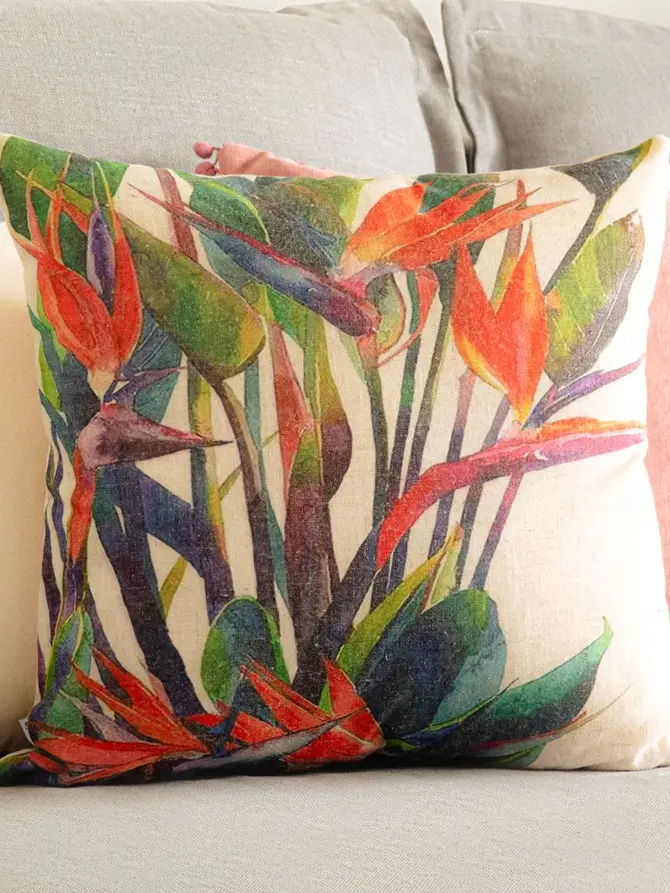 Poszewka HELICONIA z helikonią 45x45 cm
