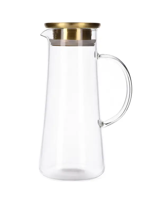 Dzbanek KUBBE ze złotym wieczkiem 1,3 l