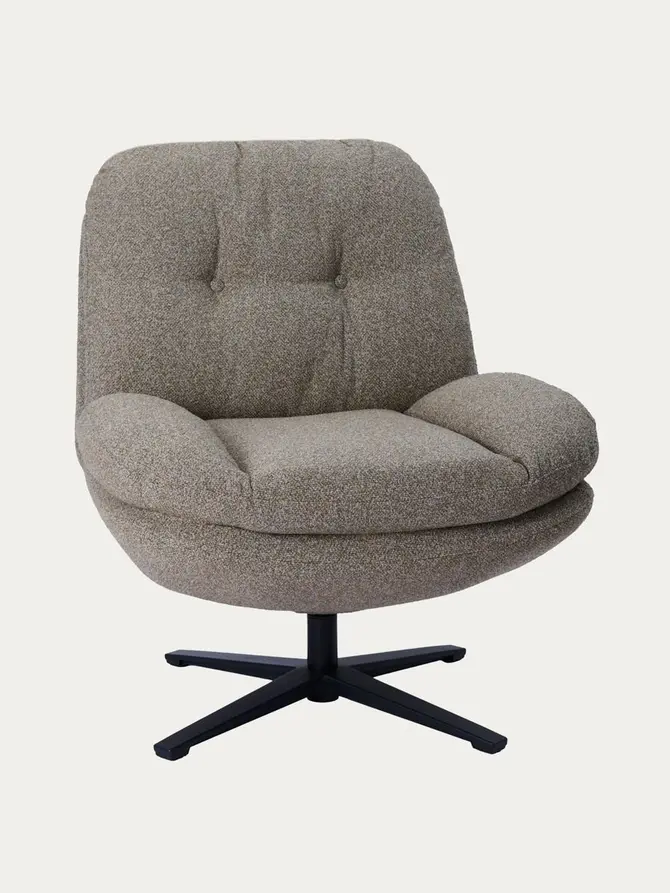 Fotel LUNARO obrotowy zielony 76x83x91 cm