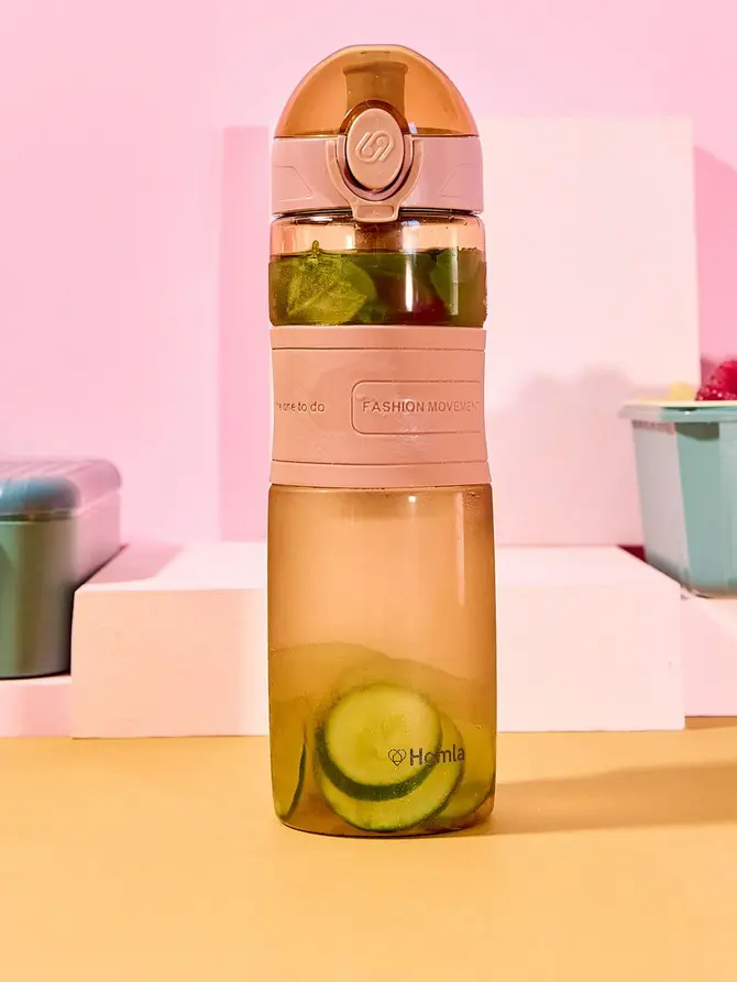 Butelka bidon POPPIE różowa 600 ml