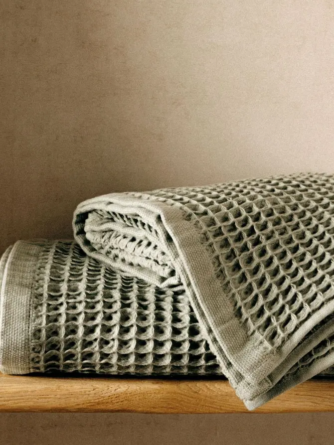 Ręcznik VAFFEL pistacjowy 70x130 cm