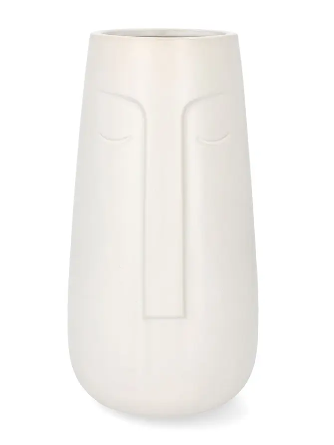 Wazon CERGY ceramiczny biały 13,5x26 cm