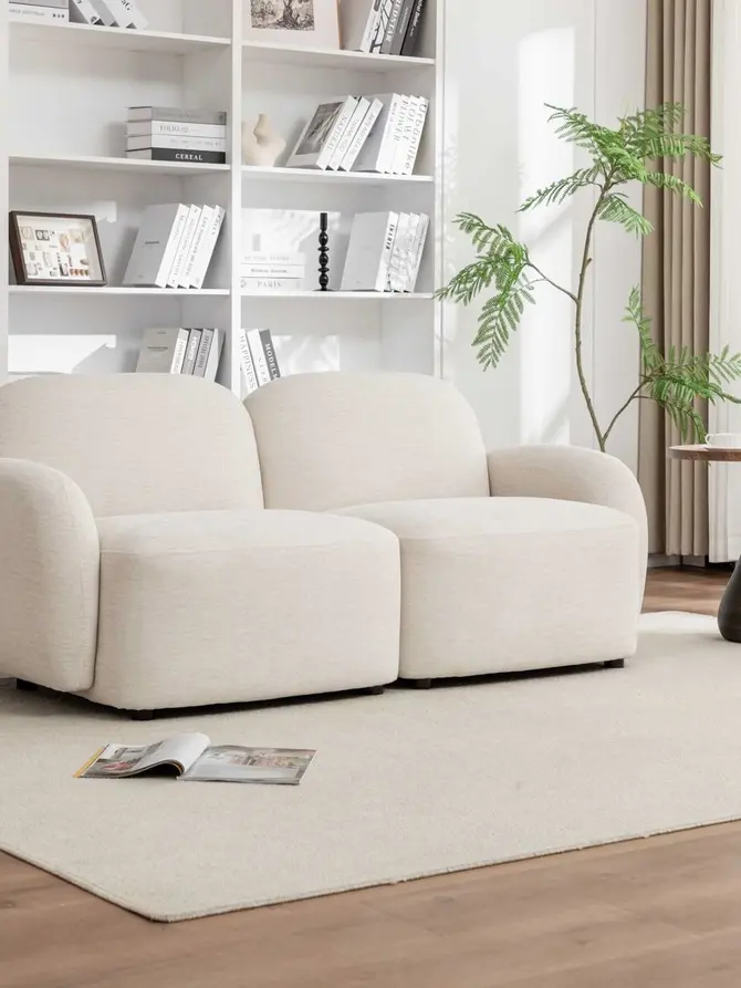 Sofa modułowa HELMI 2-osobowa ecru 184x87x73 cm