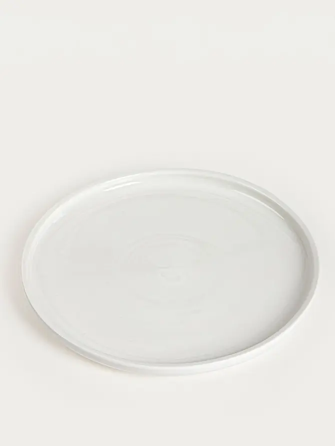 Talerz BERGO porcelanowy obiadowy biały 26 cm
