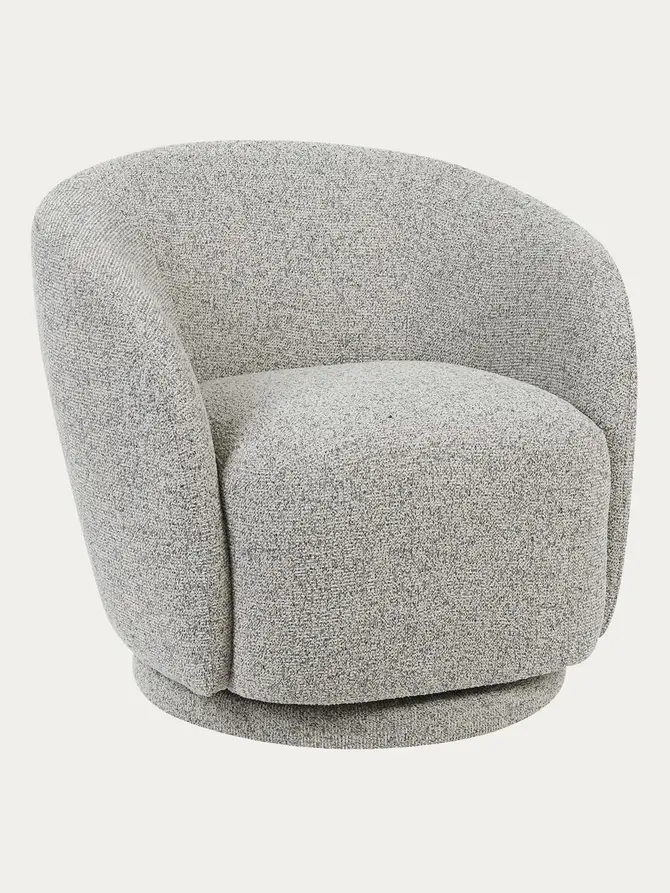 Fotel MARVELLO obrotowy zimnoszary 76x73x66 cm