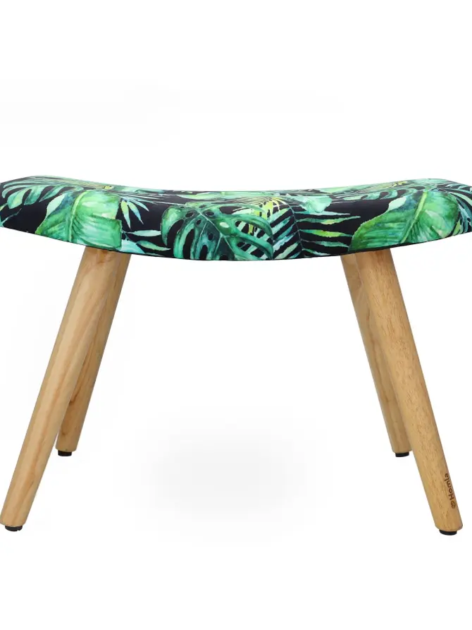 Podnóżek z motywem liści MOSS BOTANIC 61x41x38 cm AW21 987308