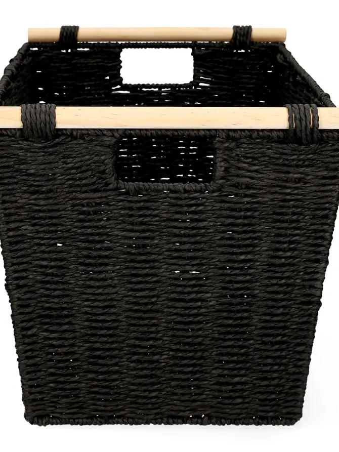 Kosz MOSVIK czarny 41x29x27 cm