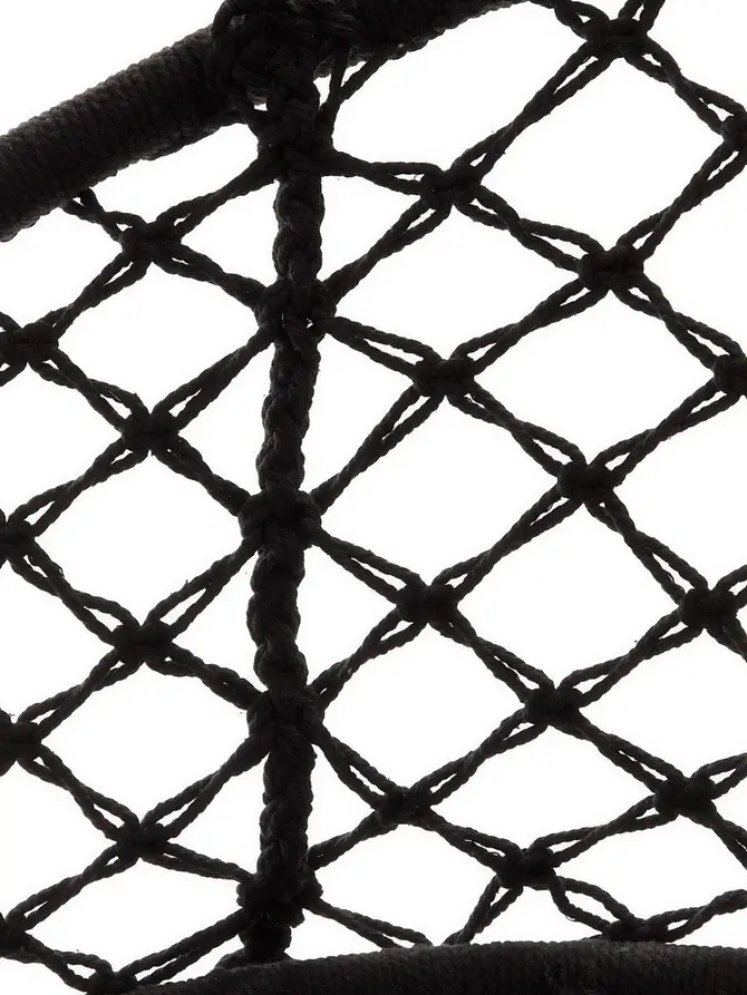 Huśtawka CIRCLE czarna 82x60x115-138 cm