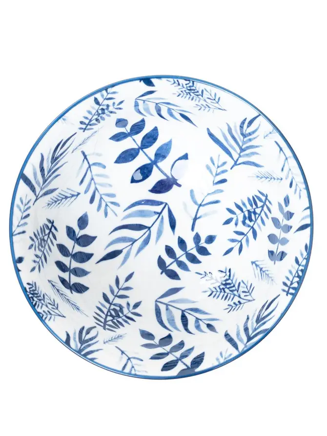 Miska NAVIA granatowa w listki 15 cm