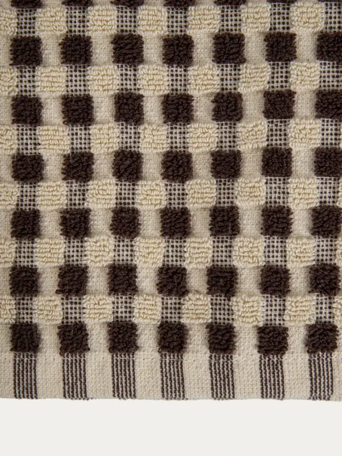 Ręcznik LOREN brązowy wzorzysty 50x90 cm