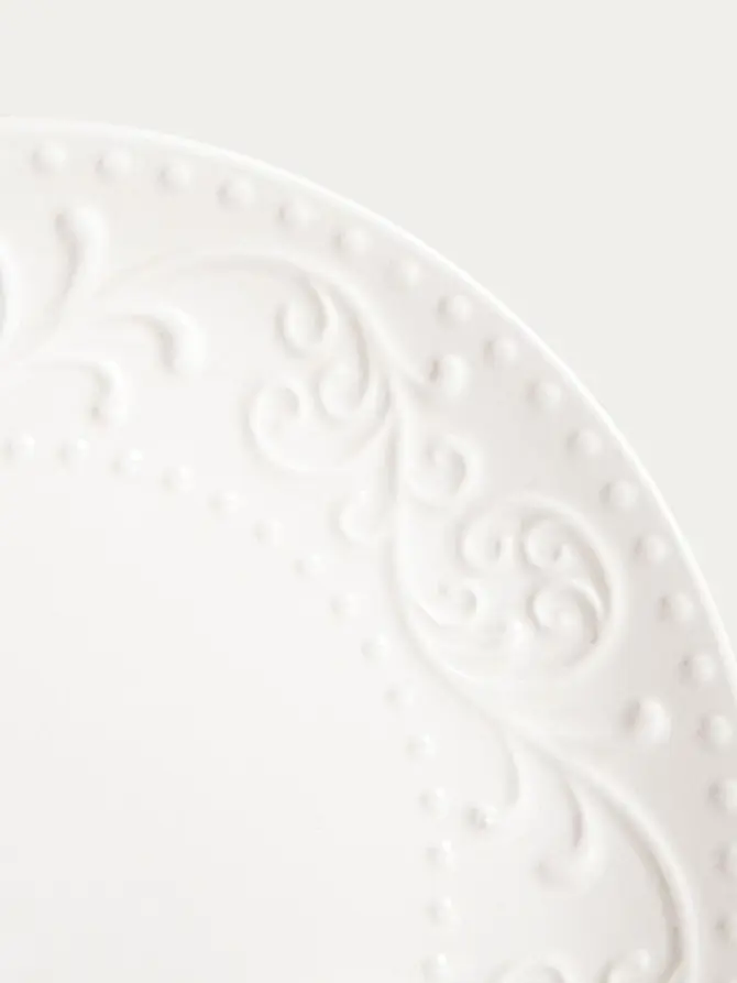 Zestaw talerzy SYLIA z ornamentem 18 el
