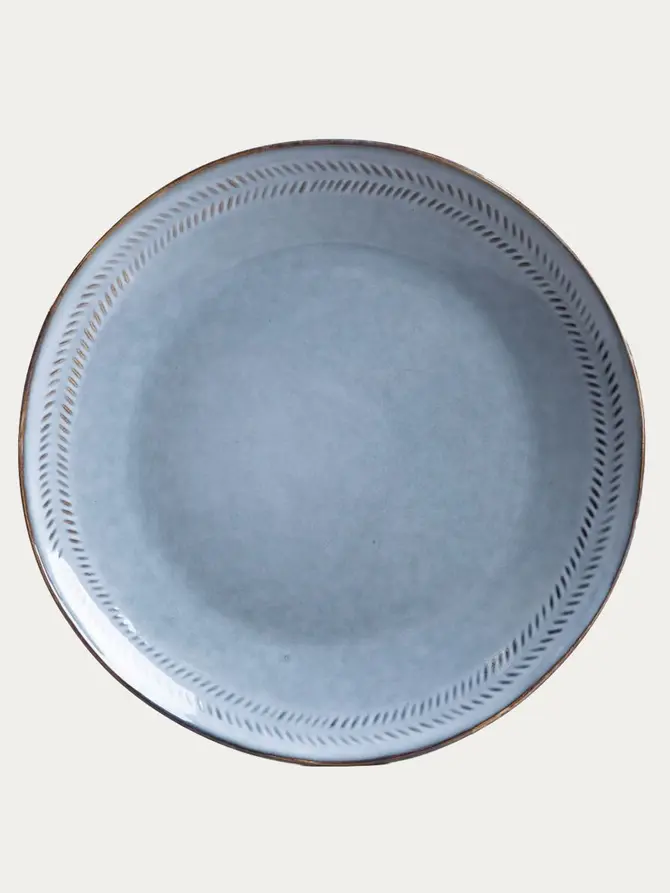 Talerz BLUEJEANS obiadowy niebieski 28 cm