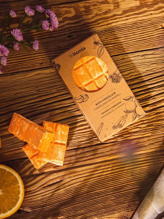 Czekolada musująca Bath chocolate Orange & Cinnamon Pomarańcza i Cynamon 