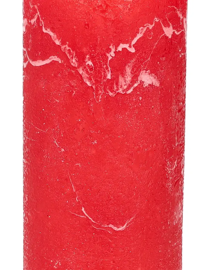 Świeca RUSTIC czerwona 7x15 cm
