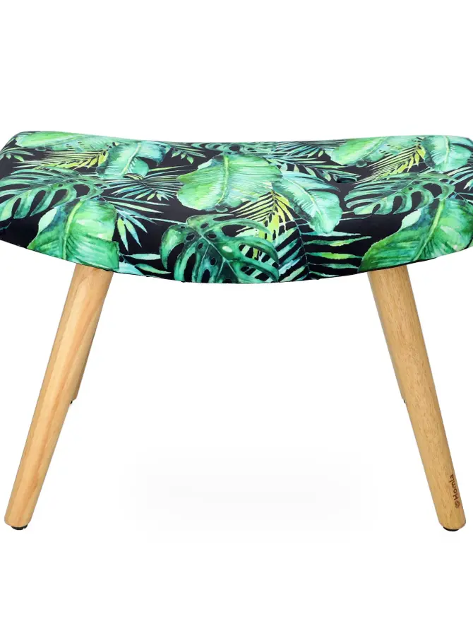 Podnóżek z motywem liści MOSS BOTANIC 61x41x38 cm AW21 987308