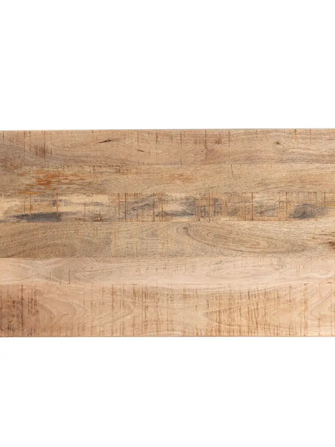 Stolik kawowy MAYA lite drewno mango + metal 110x60x45cm