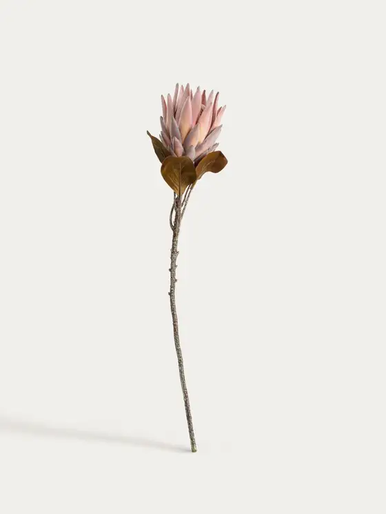 Gałązka sztuczna AURELLA protea różowa 72 cm