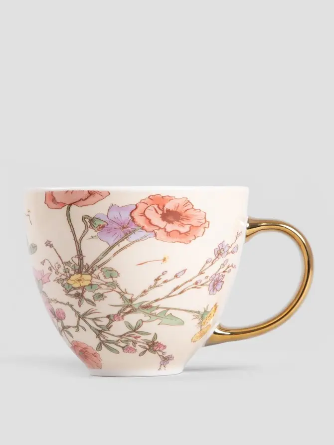 Kubek MEADOW FLOWERS ze złotym uchem 0,47 l