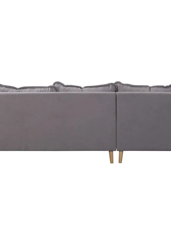 Sofa ILLA Narożnik szary 230x154x84 cm
