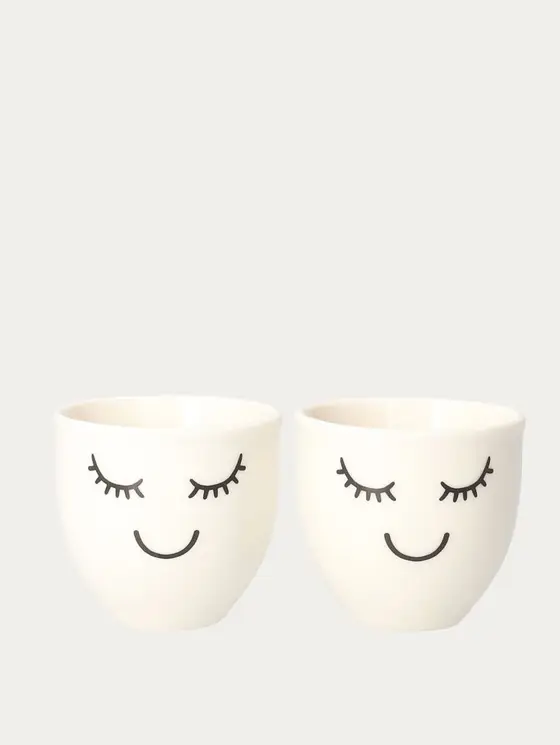 Zestaw kieliszków EYELASHES na jajko 