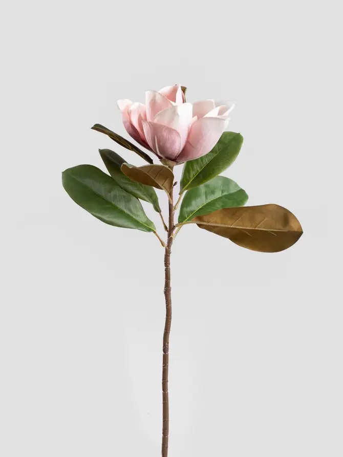 Kwiat sztuczny HIYA magnolia różowa 71 cm